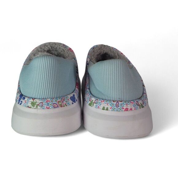 The Animal Rescue Site Greater Good Paw Print Faux Fur Lined Slippers Women's 10 - Picture 5 of 13